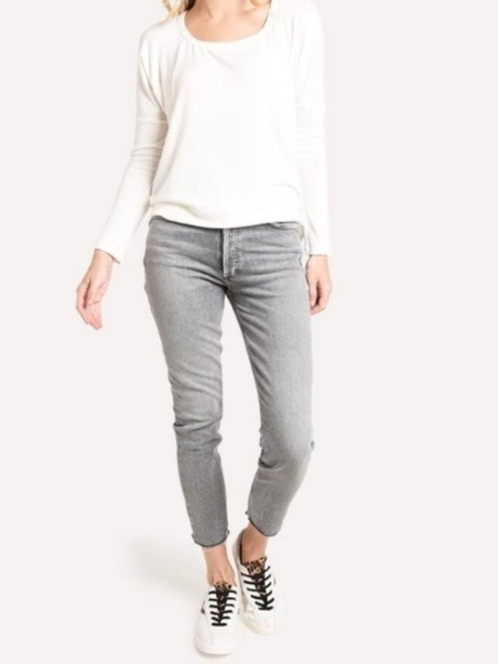 Agolde Nico Gray High Rise Slim Fit Jeans